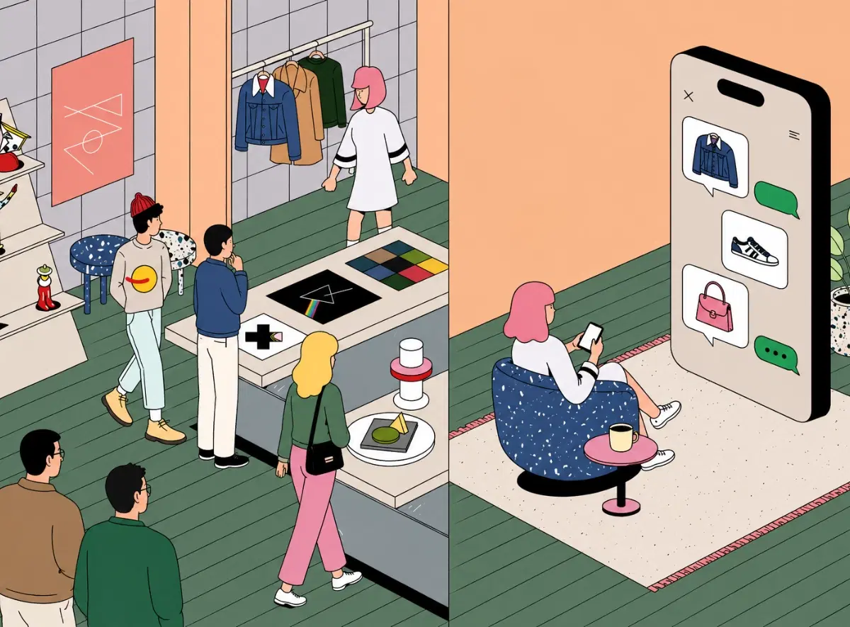 Traditional Storefront vs Conversation Layer.